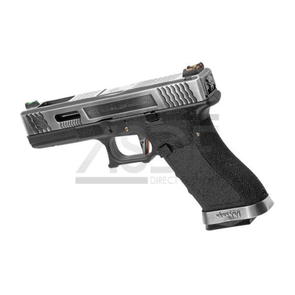 WE - G-Force 17 Silver Barrel Metal Version GBB WE Airsoft - 2