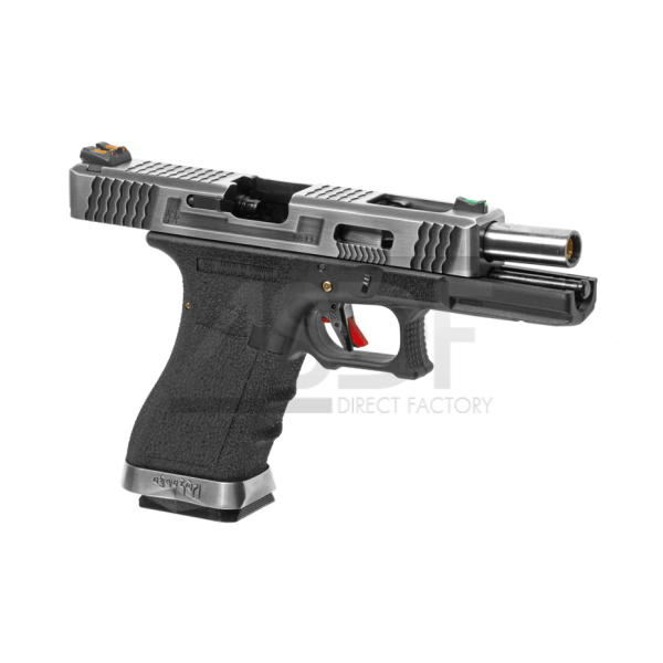 WE - G-Force 17 Silver Barrel Metal Version GBB WE Airsoft - 3