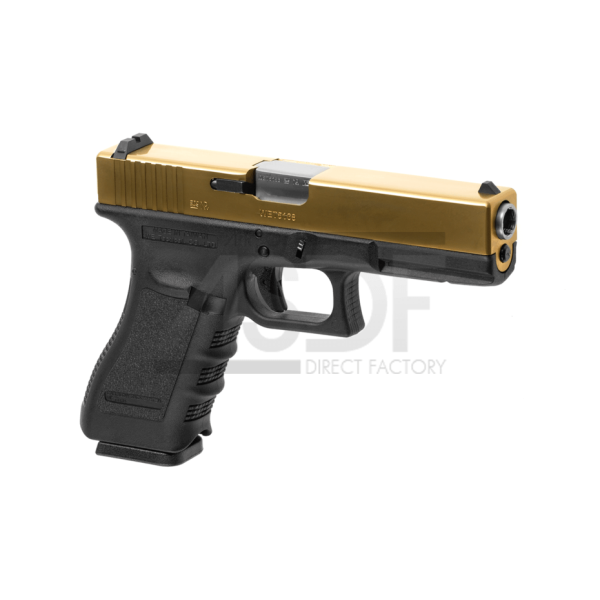 WE - G17 gen. 3 bicolore OR ET NOIR GBB Gaz Blow Back WE Airsoft - 6