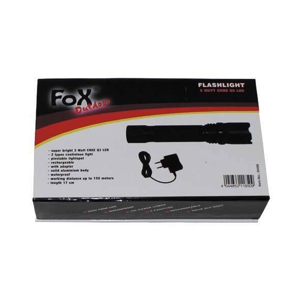 Fox Outdoor - Lampe LED 3Watt Rechargeable MFH - Max Fuchs - 2