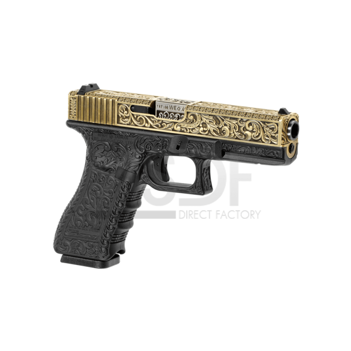WE - G17 / WE17 Gen 3 Gravé ivoire Metal / ABS GBB WE Airsoft - 1