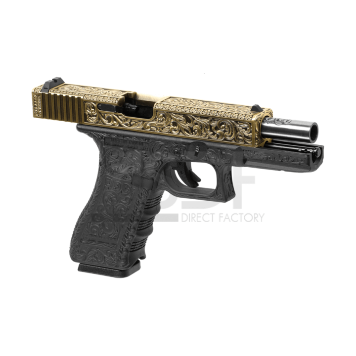 WE - G17 / WE17 Gen 3 Gravé ivoire Metal / ABS GBB WE Airsoft - 3
