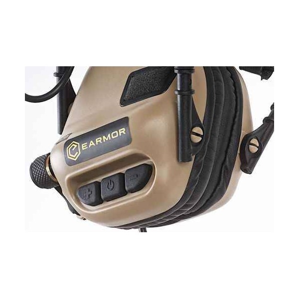 EARMOR - CASQUE EARMOR M32 TAN avec MICRO EARMOR - 6