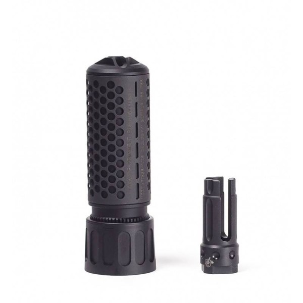 E&C - Silencieux KAC M4 QDC 130 mm noir AS-DF - 2