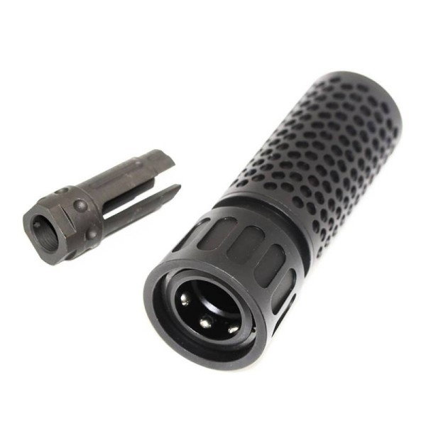 E&C - Silencieux KAC M4 QDC 130 mm noir AS-DF - 1
