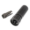 E&C - Silencieux KAC M4 QDC 130 mm noir AS-DF - 1