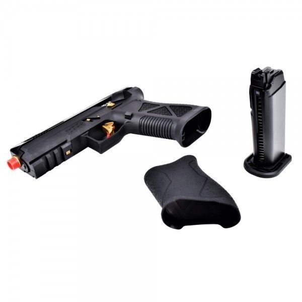 HFC - PISTOLET A GAZ AG-17 BLACK CANON OR HFC - 4