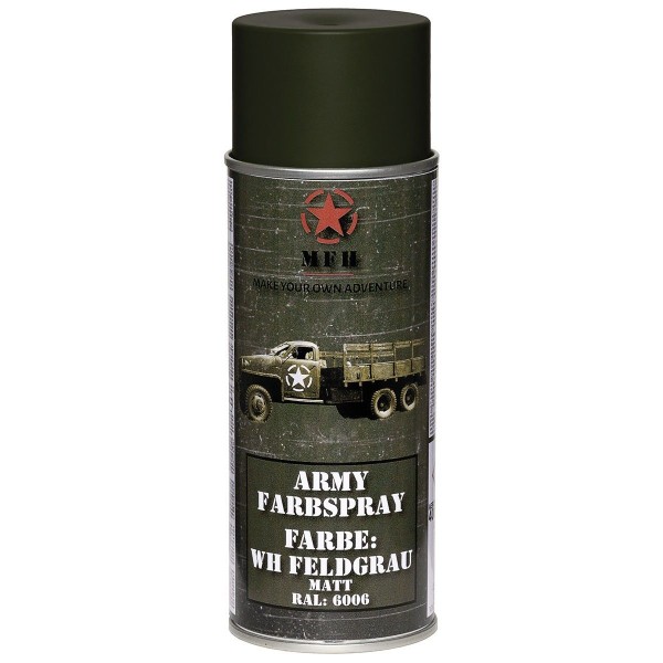 MFH - Bombe de peinture armée, WH GRIS-VERT, mat, 400 ml MFH - Max Fuchs - 1
