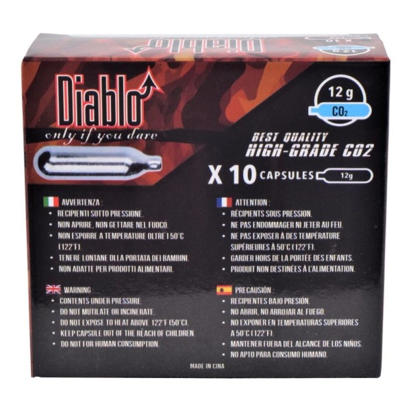 DIABLO - LOT DE 10 CARTOUCHES CO2 DIABLO - 2