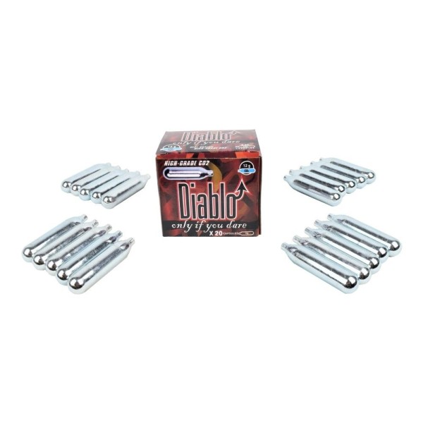 DIABLO - LOT DE 20 CARTOUCHES CO2 DIABLO - 1