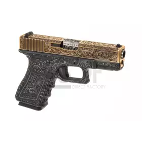 WE - G19 / WE19 Gen 3 Gravé ivoire Metal / ABS GBB-29636
