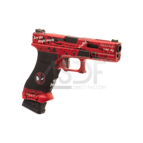WE - G17 DEAD POOL CUSTOM FULL METAL GBB WE Airsoft - 1