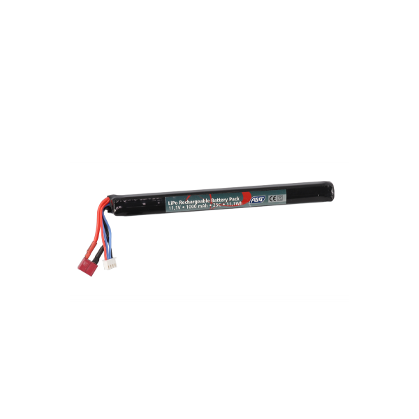 ASG - BATTERIE LI-PO EVO 11,1V 1000mAh, 1 STICK T DEAN ASG - Action Sport Game - 1