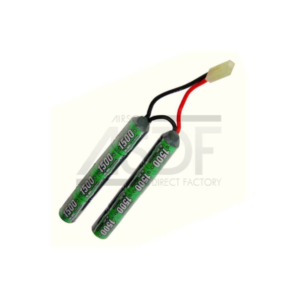 P. arms - Batterie NIMH 9,6v 1500 mAh Double WE Airsoft - 1