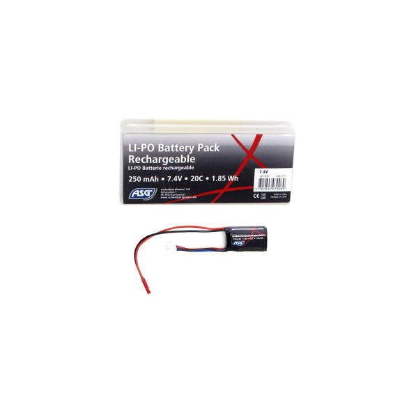 ASG - BATTERIE LI-PO 7.4V 250MAH HPA ASG - Action Sport Game - 1