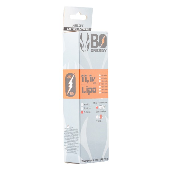 BO - BATTERIE LIPO 3S 11.1V 1300mAh 25C  - 2