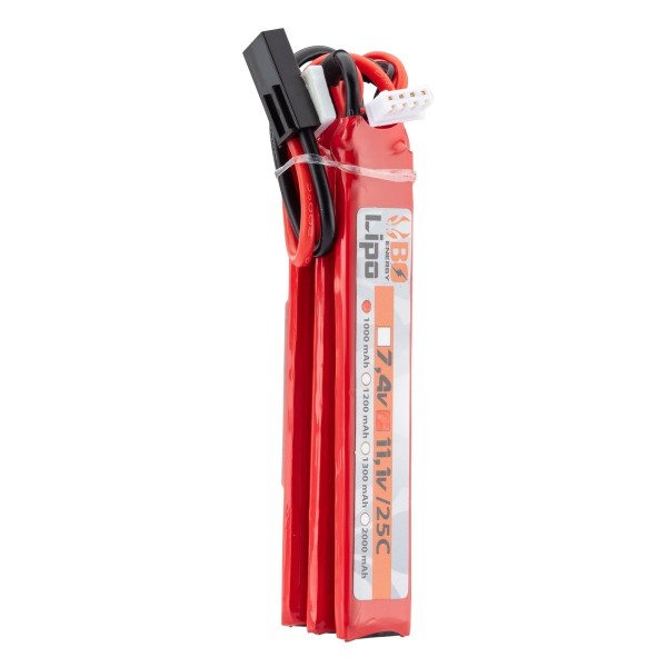 BO - BATTERIE LIPO 3 BATONS 2S 11.1V 1000mAh 25C  - 2