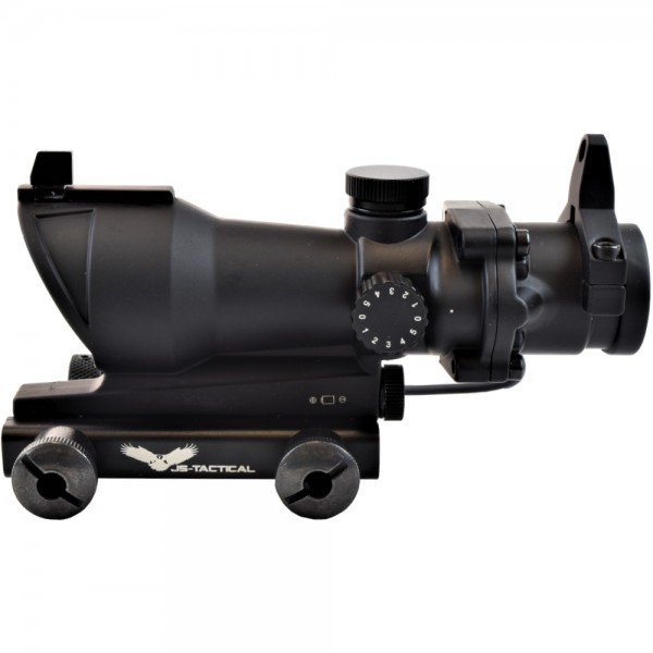 JS-Tactical - Viseur ACOG avec Laser - Point Rouge et Vert, Résis