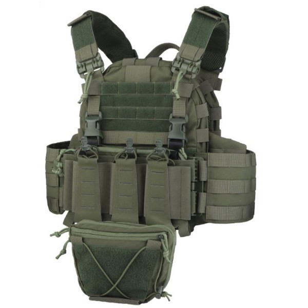 S&T - GILET COMBAT OD - Airsoft Direct Factory