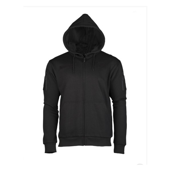 MIL-TEC - SWEAT SHIRT TACTIQUE NOIR - AS-DF