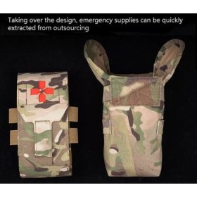 TACTICAL OPS - POCHE MOLLE VERTICAL TAN - AS-DF