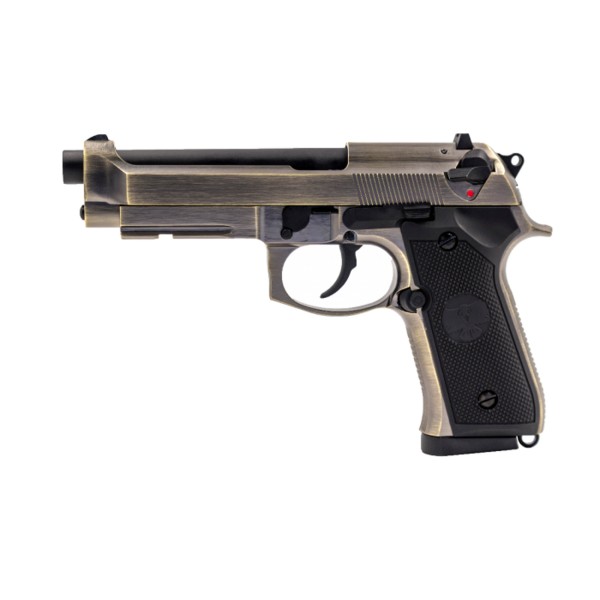 RAVEN - Pistolet Airsoft Raven R9 GBB – Alu Brossé 24 Billes