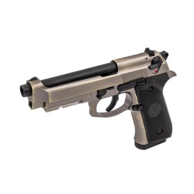 RAVEN - Pistolet Airsoft Raven R9 GBB – Alu Brossé 24 Billes