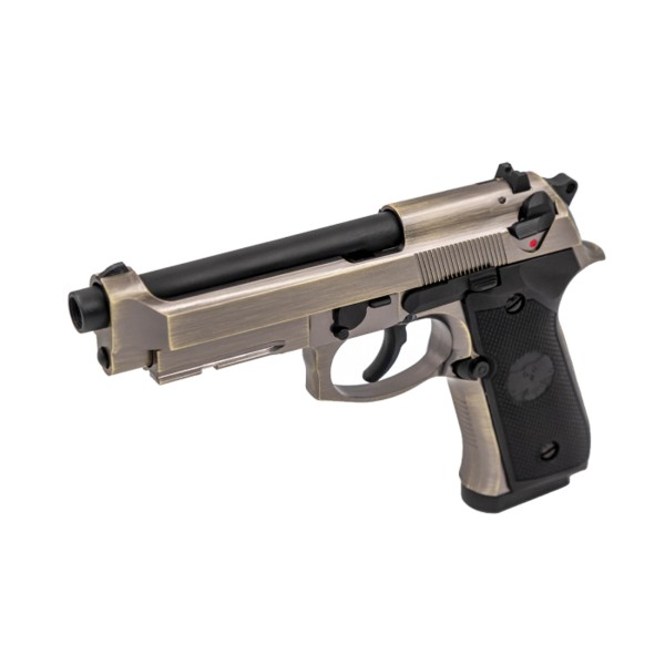 RAVEN - Pistolet Airsoft Raven R9 GBB – Alu Brossé 24 Billes