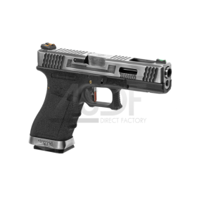 WE -  G-Force 17 Silver Barrel Metal Version GBB WE Airsoft - 1